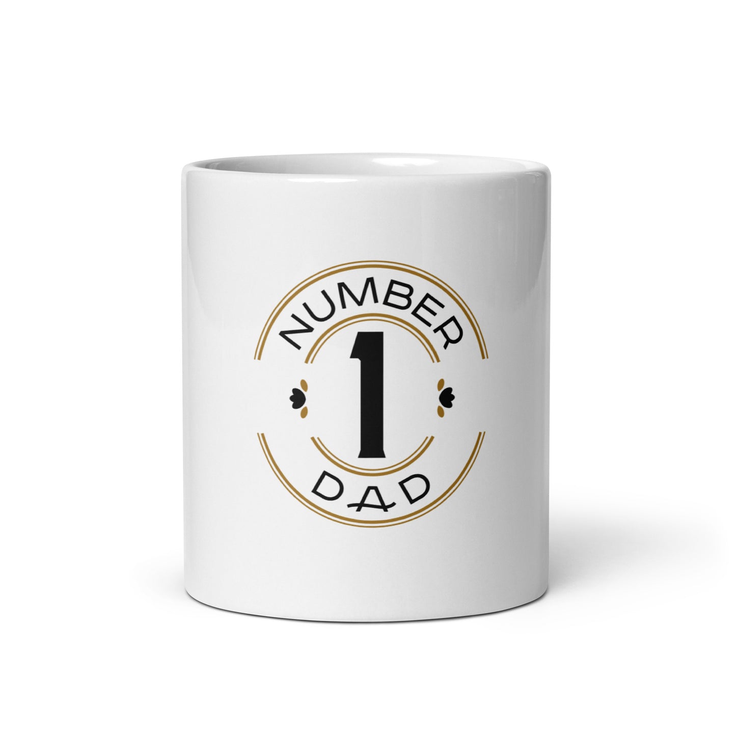 White glossy mug
