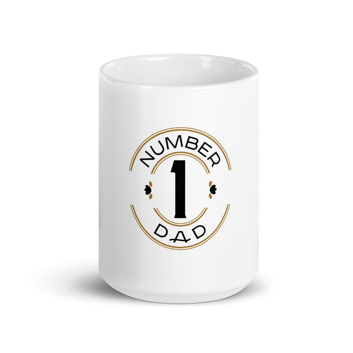 White glossy mug
