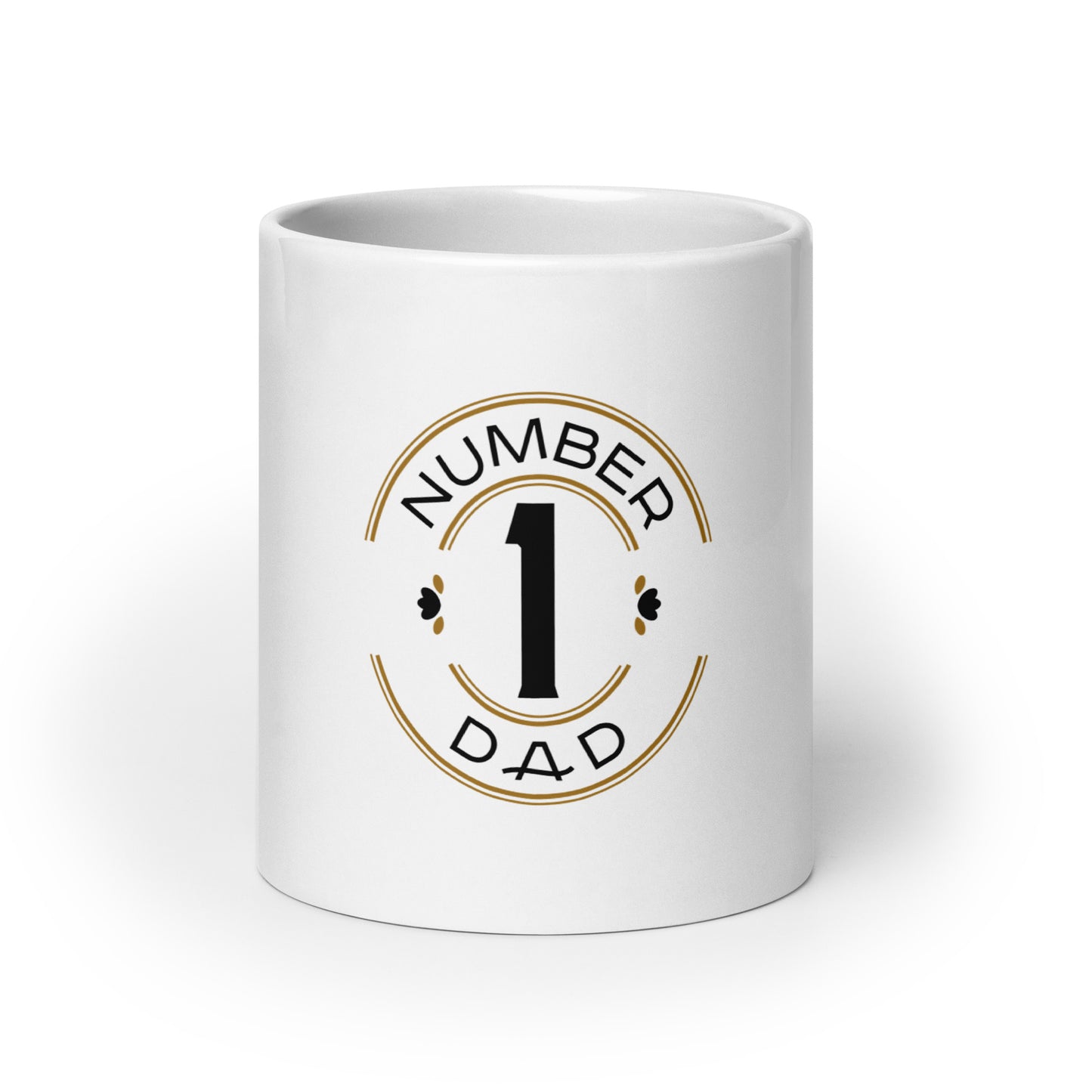 White glossy mug