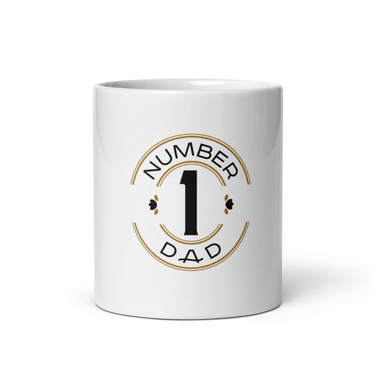 White glossy mug